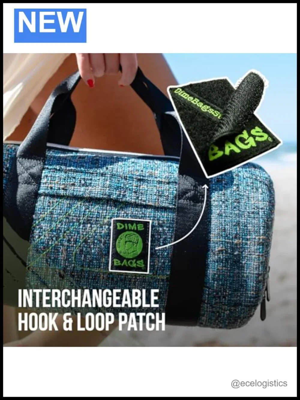 Fold-Over Magnetic Crossbody Satchel with 7 Compartments Hempster Recycled
